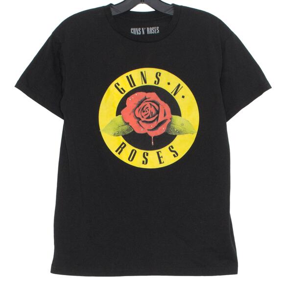 Guns N Roses Womens Top Graphic Band Tee Short Sleeve Black Size Medium KQ - Picture 1 of 4